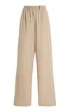 Brandon Maxwell The Teagan Relaxed Pop Wide-leg Pants In Neutral