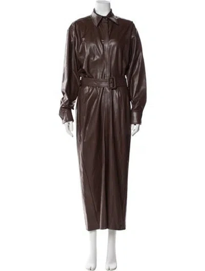 Pre-owned Brandon Maxwell Trench Coat W/ Tags In Brown