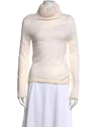 Pre-owned Brandon Maxwell Turtleneck Sweater In Neutrals