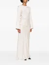Brandon Maxwell Violet Wide-sleeve Maxi Dress In Yellow