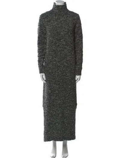 Pre-owned Brandon Maxwell Virgin Wool Long Dress W/ Tags In Green