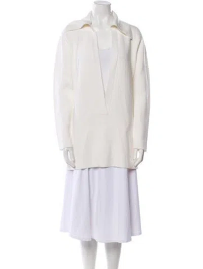 Pre-owned Brandon Maxwell Virgin Wool Sweater W/ Tags In Neutral