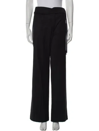 Pre-owned Brandon Maxwell Virgin Wool Wide Leg Pants W/ Tags In Blue
