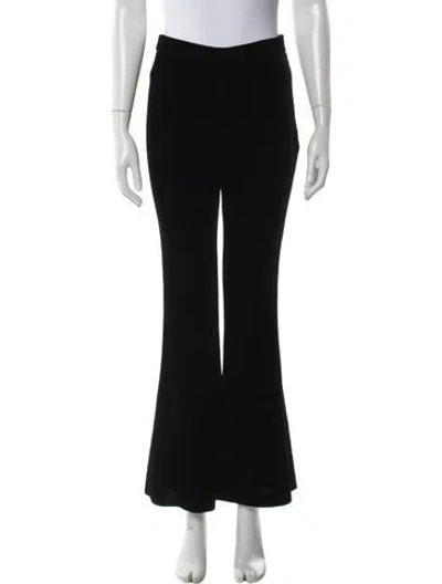 Pre-owned Brandon Maxwell Wide Leg Pants In Black