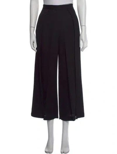 Pre-owned Brandon Maxwell Wide Leg Pants In Black