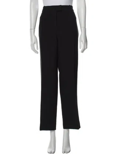 Pre-owned Brandon Maxwell Wide Leg Pants In Black