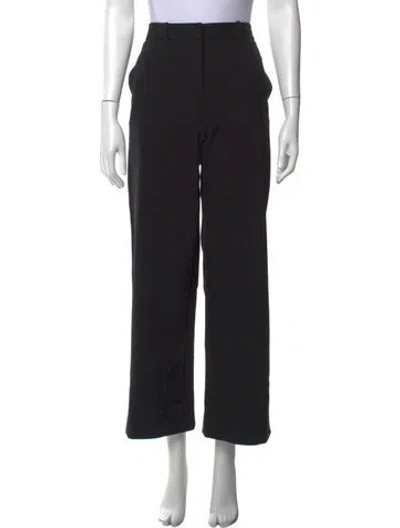 Pre-owned Brandon Maxwell Wide Leg Pants In Black