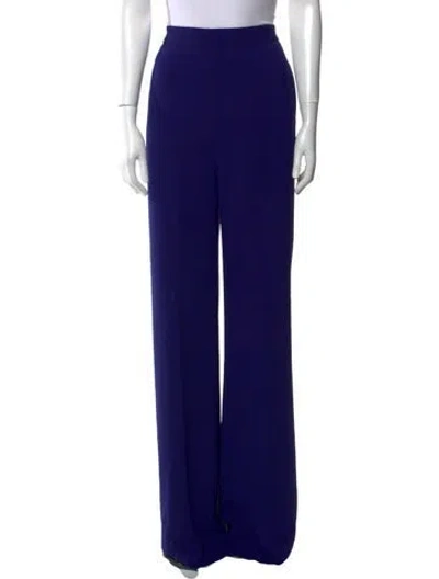 Pre-owned Brandon Maxwell Wide Leg Pants In Blue