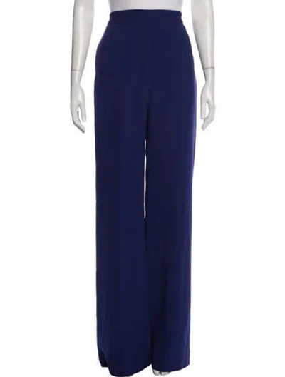 Pre-owned Brandon Maxwell Wide Leg Pants In Blue