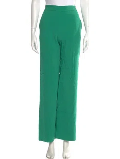 Pre-owned Brandon Maxwell Wide Leg Pants In Green
