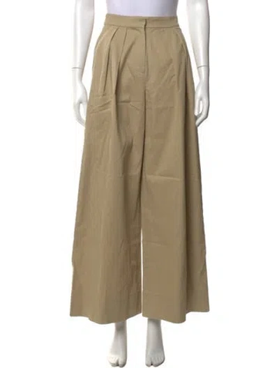 Pre-owned Brandon Maxwell Wide Leg Pants In Neutrals