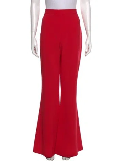 Pre-owned Brandon Maxwell Wide Leg Pants In Red