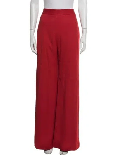 Pre-owned Brandon Maxwell Wide Leg Pants In Red