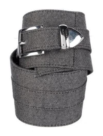 Pre-owned Brandon Maxwell Wide Waist Belt In Multi