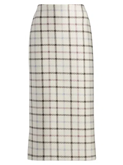 Brandon Maxwell Women's Mercer Plaid Pencil Skirt