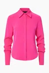 Brandon Maxwell Women's Spence Button Down In Pink Glow In Pink