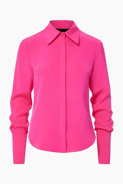 Brandon Maxwell Women's Spence Button Down In Pink Glow