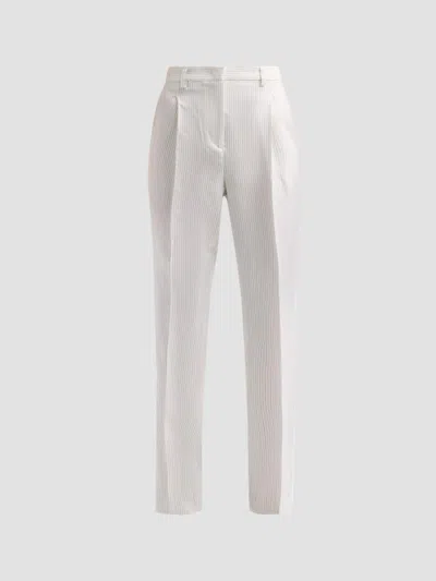 Brandon Maxwell Women's The Anja Wool-silk Trousers In White