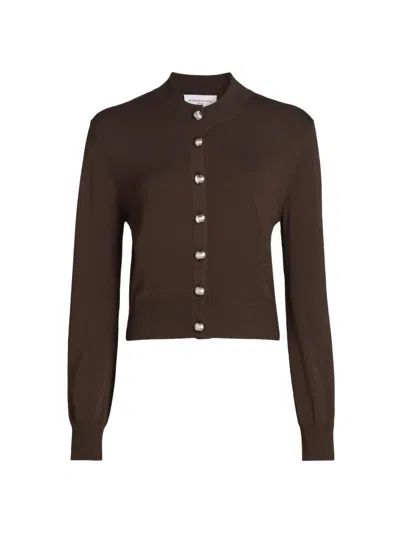 Brandon Maxwell Women's The Aubrey Cardigan In Brown
