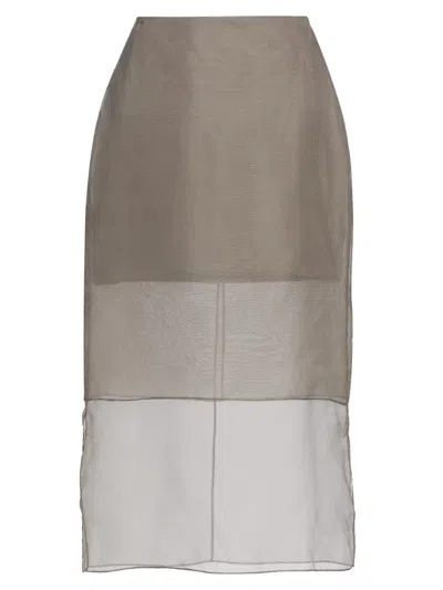 BRANDON MAXWELL WOMEN'S THE BRETT SILK PENCIL SKIRT