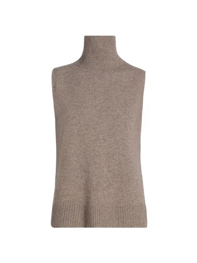 BRANDON MAXWELL WOMEN'S THE BRUNO SLEEVELESS WOOL-CASHMERE VEST