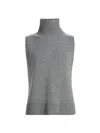 Brandon Maxwell The Bruno Wool And Cashmere-blend Turtleneck Tank In Multi