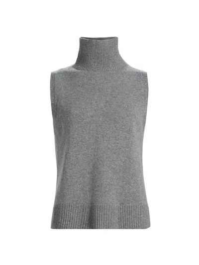 Brandon Maxwell The Bruno Wool And Cashmere-blend Turtleneck Tank In Multi