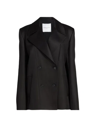 Brandon Maxwell Women's The Elliot Double Breasted Evening Jacket In Black