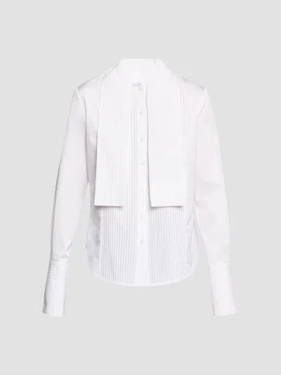 Brandon Maxwell Women's The Inez Cotton Tuxedo Shirt In White