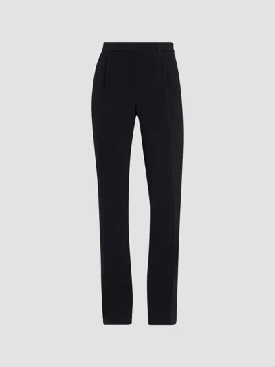 Brandon Maxwell Women's The Irving Double Crepe Straight-leg Trousers In Black