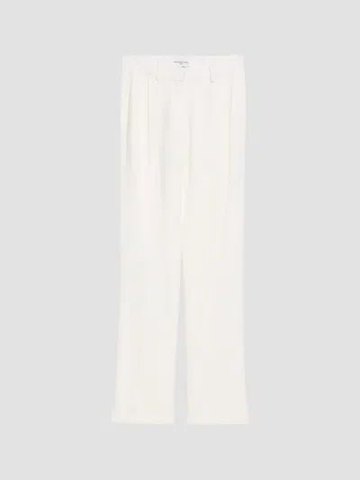 Brandon Maxwell Women's The Irving Double Crepe Straight-leg Trousers In White