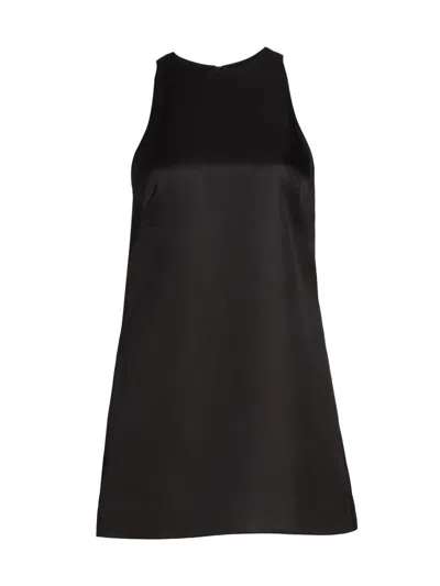 Brandon Maxwell Wool And Silk-blend Mini Dress In Animal Print