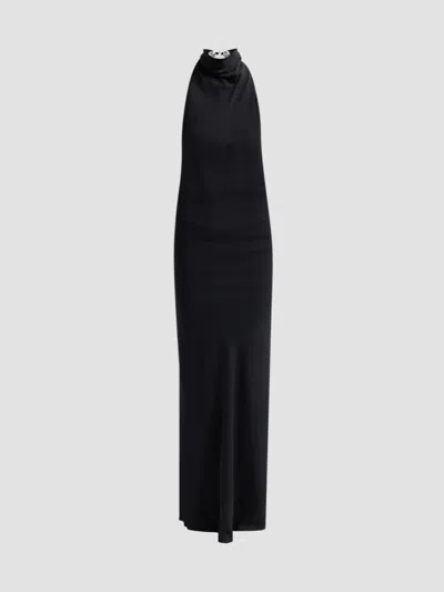 Brandon Maxwell Women's The Ophelia Sleeveless High-neck Backless Gown In Black