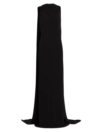 Brandon Maxwell Women's The Presley Draped Gown In Black