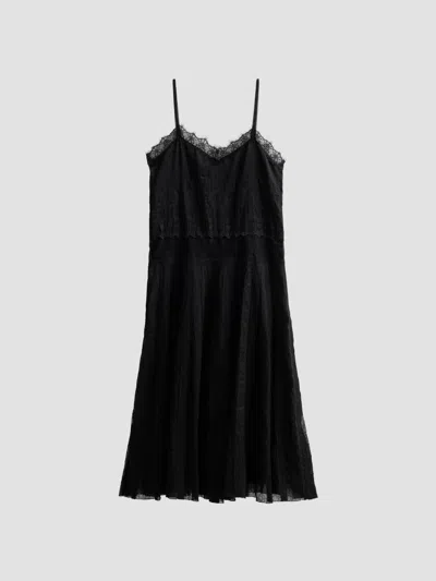 Brandon Maxwell Women's The Rooney Lace Embroidered Slip Dress In Black
