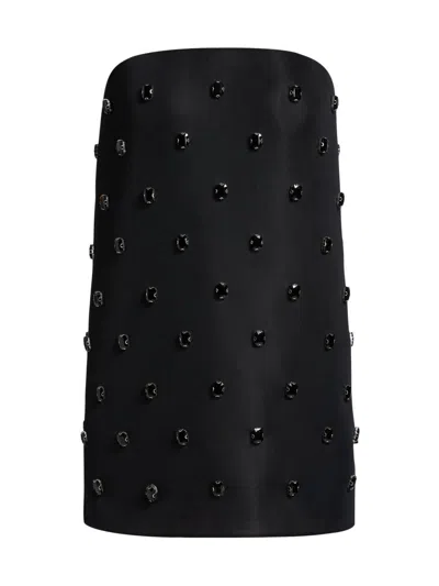 Brandon Maxwell Women's Tilly Beaded Strapless Mindress In Black