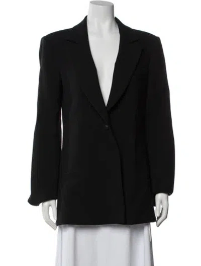 Pre-owned Brandon Maxwell Wool Blazer In Black