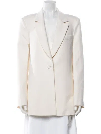 Pre-owned Brandon Maxwell Wool Blazer In Neutral