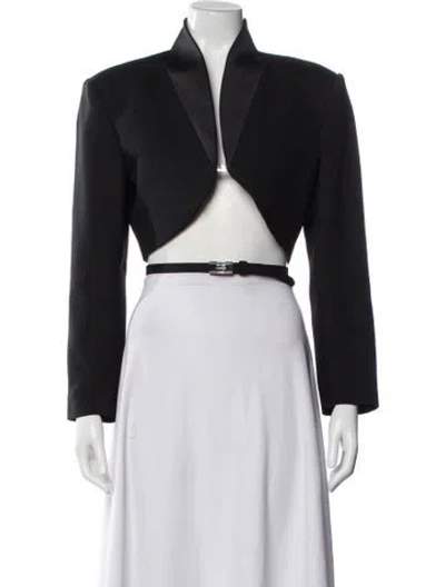 Pre-owned Brandon Maxwell Wool Bolero In Black