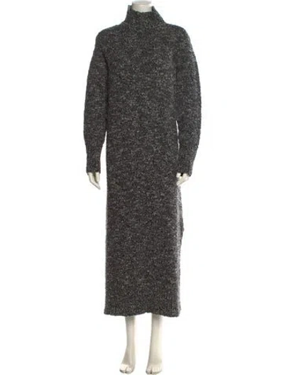 Pre-owned Brandon Maxwell Wool Long Dress In Multi