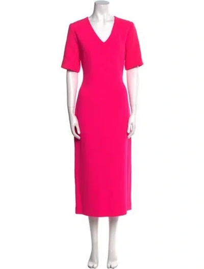 Pre-owned Brandon Maxwell Wool Long Dress In Pink