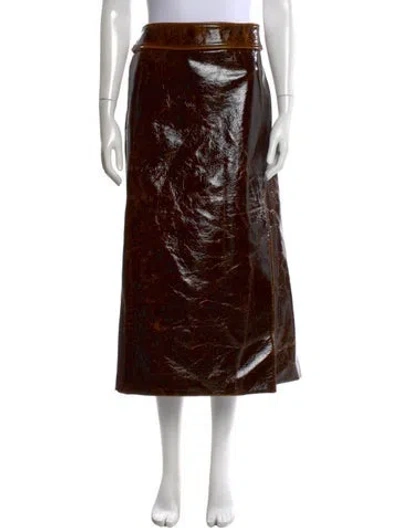 Pre-owned Brandon Maxwell Wool Midi Length Skirt W/ Tags In Multi