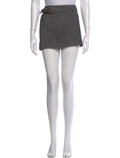 Pre-owned Brandon Maxwell Wool Mini Skirt