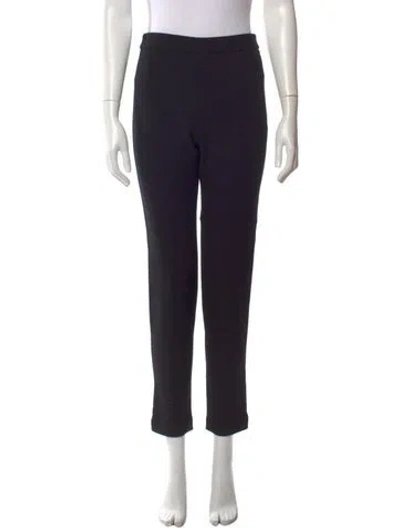 Pre-owned Brandon Maxwell Wool Skinny Leg Pants In Black