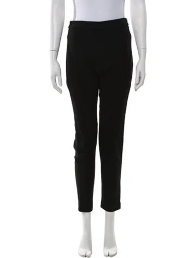 Pre-owned Brandon Maxwell Wool Skinny Leg Pants In Black