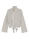 Brandon Maxwell Zip-up Jumper In White