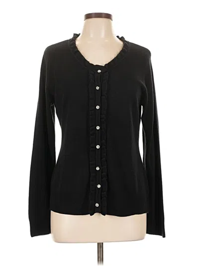 Pre-owned Brandon Thomas Cardigan Sweater In Black