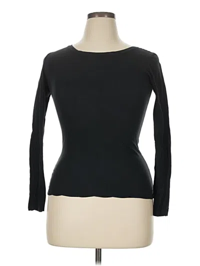 Pre-owned Brandy Melville 3/4 Sleeve T-shirt In Black