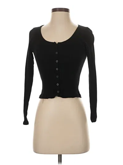 Pre-owned Brandy Melville Cardigan Sweater In Black