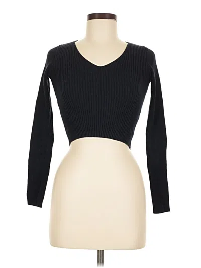 Pre-owned Brandy Melville Cardigan Sweater In Black